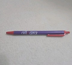 Allegra Ink Click Pen Drug Rep Pharmaceutical Promo Advertising Purple & Red