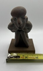 Mayan Figure Schering Medical Advertising Pre Columbian Replica Asthmatic Attack