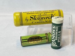 VTG Drug Store Lot Tin Tubes Tums Ramon’s Brownie Pills Royal Cocoa Butter