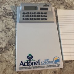 Asacol Mesalamine Tablets Pharmaceutical Advertising Mini Calculator Clipboard
