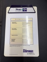 Medical Clipboard Zithromac Z-Pak Pharmaceutical Drug Rep Promo 14×9