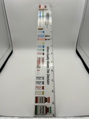 Vintage Pharmaceutical 1980s Morphine , Fentanyl Advertisement Ruler Acrylic 14″