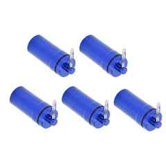 2-5pcs Mini Keychain Tablets Case Water Proof Outdoor Tablets Container Blue