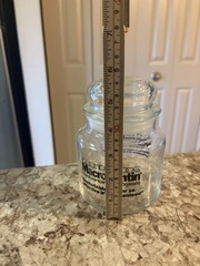 Macrodantin Drug Rep Pharmaceutical Advertising Glass Apothecary Jar W/Lid