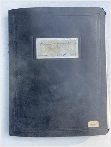 1952 Temple U Pharmacy Notebook Lorraine Lanza Connolly NJ Pharmacist History