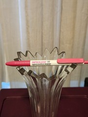 Diprolene Pharmaceutical Drug Rep Ink Pen Collictible Vintage Pink White- Works