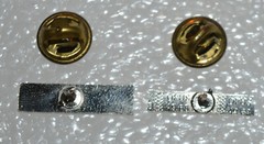 SANDOZ Pharmaceutical 2x small vintage pin badges LSD Albert Hofmann