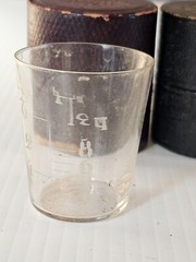 Medicine Glass & Mini Measure in Custom Boxes