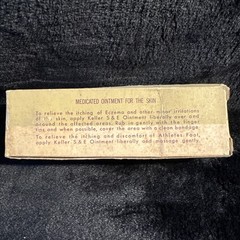 Vintage KELLER S & E Ointment Bacteriostatic Tube Box WALGREEN CO. 1.5 oz