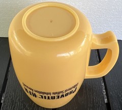NEW Proventil HFA Yellow Plastic 16 oz Coffee Mug Pharmaceutical Rep USA Unused