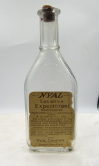1900’s Nyal Laxative Expectorant Detroit Mich 5 5/8″ Clear Medicine bottle