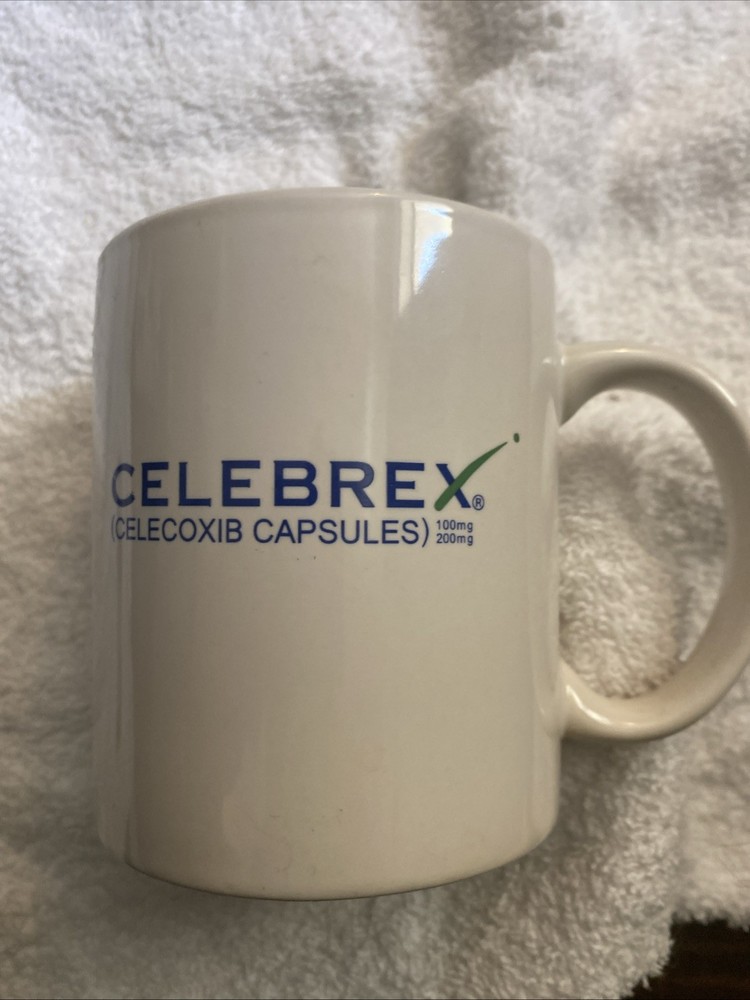 CELEBREX Mug Medicine Promotion Advertisement Pharmacist Promo Pfizer Cup