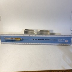 Vintage 1965 Keflin Plastic Ruler Eli Lilly Pharmaceutical Promo Advertising