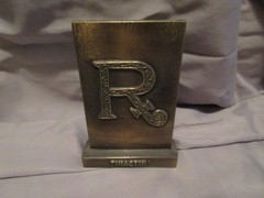 Vintage Pharmacy Brass Paperweight Tinactin Advertising