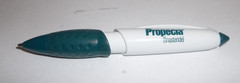 Propecia Finasteride Promotional Plastic Pen – Short 4″ Rubber Grip/Clip Logo