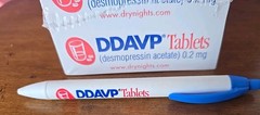 DDAVP Note Pad Cube + Pen Pharmaceutical Drug Rep Promo Vintage NIP Pen Writes