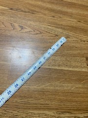 Rare Vintage Shimeks Furniture Inc Manitowoc Wisconsin Rollup 36″ Metal Ruler