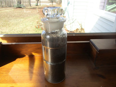VTG MERCANTILE APOTHECARY GENERAL STORE PHARMACY GLASS DRUG BOTTLE JAR
