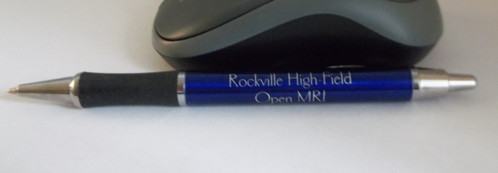 Promotional Pen Metal w/Rubberized Grip – Medium Weight – Rockwell High Open MRI