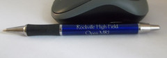 Promotional Pen Metal w/Rubberized Grip – Medium Weight – Rockwell High Open MRI