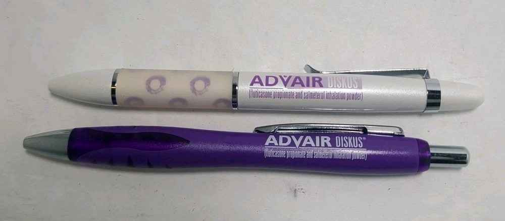 Advair Diskus Lot 2 PENS Drug Rep Pharmaceutical Advertising