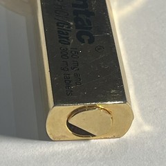 Drug Rep Zantac Ranitidine Glaxo Pharma Advertising Gold Tone Keychain Whistle