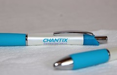 2 Brand New Quit Smoking Drug Rep Pens White and Blue Blue Ink