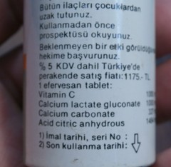 Vtg OPTALIDON SANDOZ MED. TIN BOX Swiss (Turkey 1965)