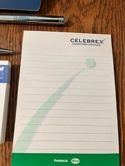Pharmaceutical Rep Promo Items=Celebrex, Geodon, Lyrica, Azilect