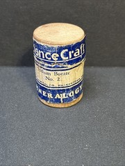 Vintage Porter Chemical Co. Sodium Borate No. 2 Wood container Science Craft