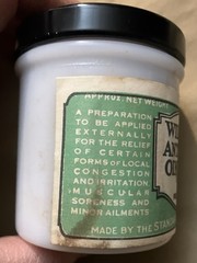 Vintage Williams’ Anti-Pahn Ointment In Original Box With Paper Insert Full Jar