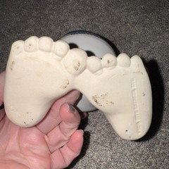 Pharmaceutical Feet Toe Mug Drug Rep Oxistat (oxiconsole Nitrate) Cream Ceramic