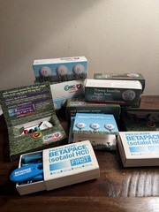 Pharmaceutical Drug Rep Collectibles Golf Balls Tees Sales Rep Advertising Heart