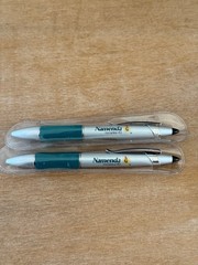 Namenda Heavy Metal Twist Pen w Stylus Drug Rep Pharmaceutical Promo NEW Writes