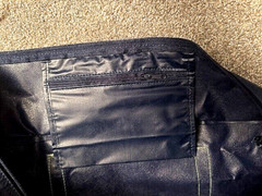 pharmaceuticals promo: HUGE dark navy tote bag from Carac, Benzacin, Penlac