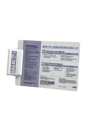 Vintage D.H.E.45 Drug Rep Pharmaceutical Purple and White Clipboard