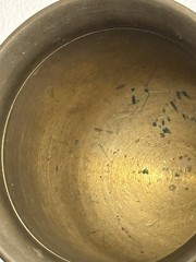 Vintage 1940s – 50s Solid Brass Mortar and Pestle Greek Key Design Pattern 3.5lb