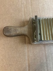 ANTIQUE 19TH CENTURY WOOD & BRASS Medical Rx TOOL ~ INCOMPLETE