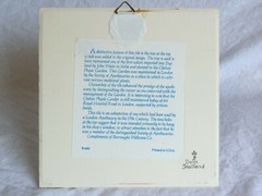 1981 BURROUGHS WELLCOME Pill Tile LONDON APOTHECARY’S CREST Delft Holland B-688