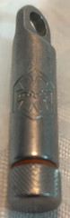 Vintage NITROGLYCERINE Stainless Steel Necklace/Chain Capsule , Nice Collectable