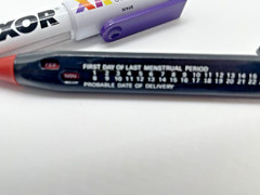 5 Pharma advertising ballpoint pens: Effexor StuartNatal 1+1 PerioChip Lotrisone