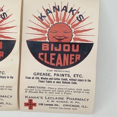 Vintage MCM Advertisement Bijou Cleaner Kanak’s Pharmacy Chicago 1950s Sun