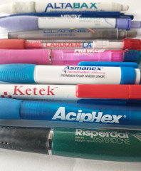 Lot of 10 Pharmacy Drug Representative Pens – Untested- Lot 4