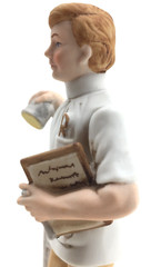 Lefton Vintage Eye Doctor Optometrist Porcelain Figurine