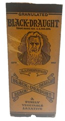 Vintage Black Draught Laxative Medicine New In Box 4 Inside Box