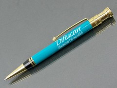 Diflucan Metal PEN Drug Rep Pharmaceutical Promo Advertising Nailhead Clicker