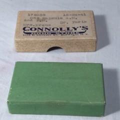 Antique Cardboard Drug Store Prescription Medicine Box 1941
