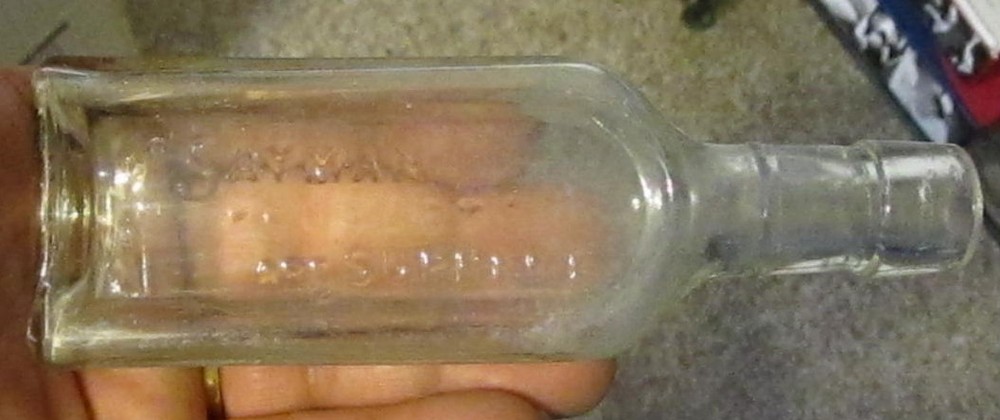 Vintage Glass Medicine Bottle Dr. T.M. Sayman Products St. Louis Missouri MO