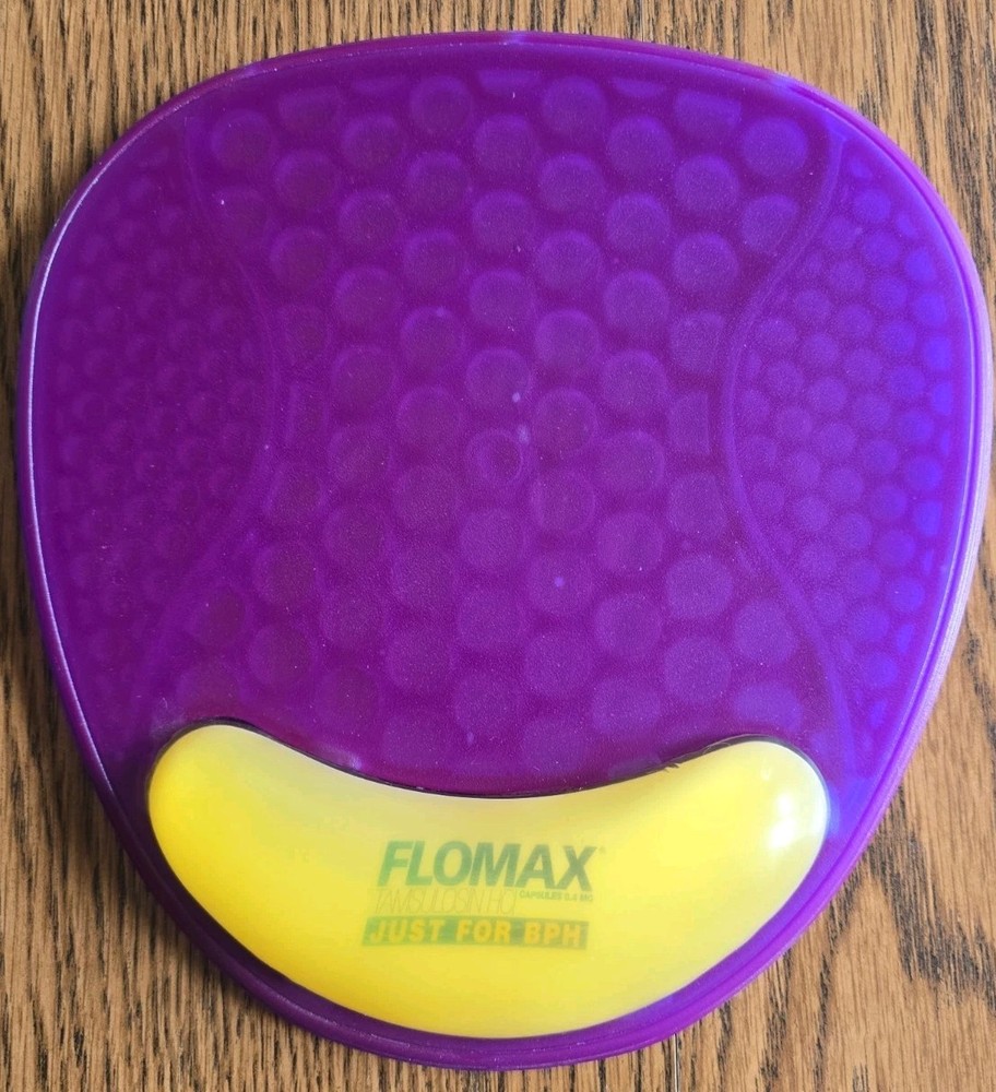 Flomax Mouse Pad Pharmaceutical Drug Rep Promo Hard Plastic w/Wrist Support