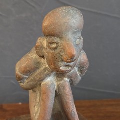 Vintage Schering Pharmaceutical Mayan Advertising Figure Asthmatic Attack